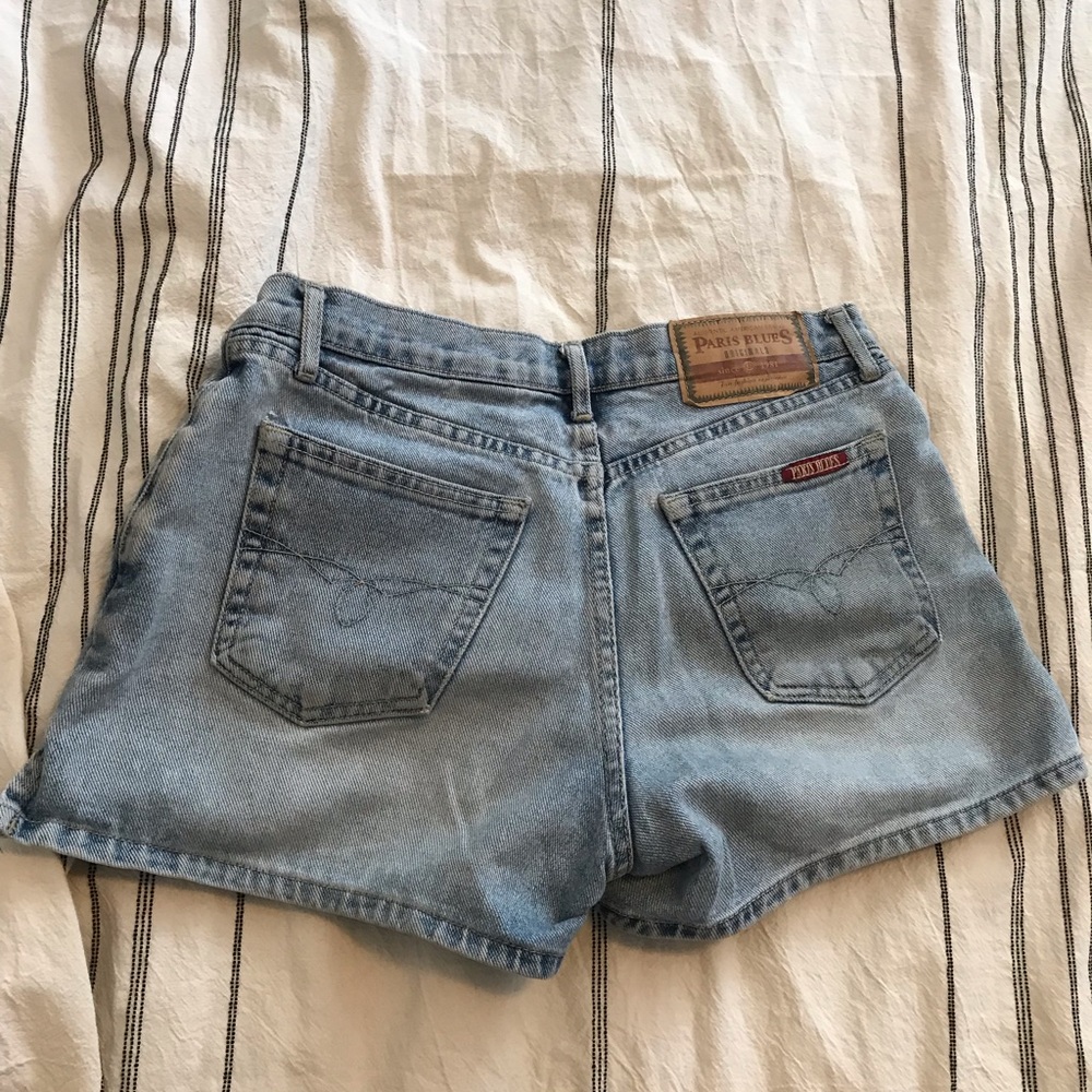 Paris Blues Ripped jean shorts